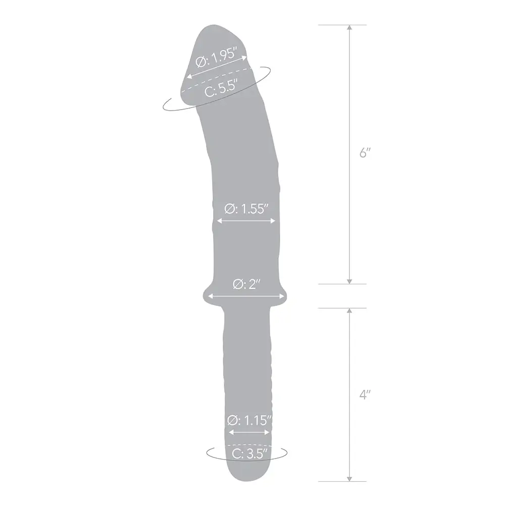 Glas Realistic Dildo with Handle - Image 4