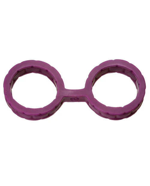 Japanese Bondage Silicone Cuffs Large Black - Image 11