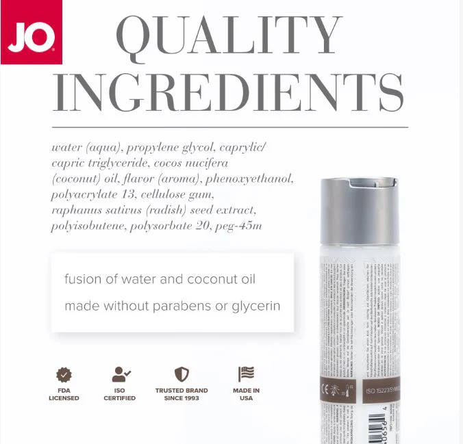 JO Coconut Hybrid Lubricant - Image 2