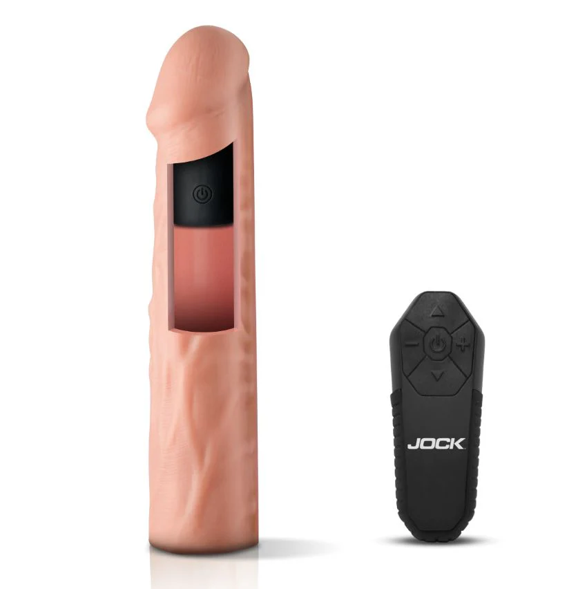 Jock enhancers 1.5in realistic penis extension vibrating light - Image 4