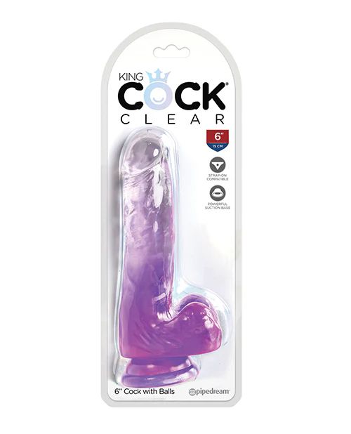 King Cock Clear Cock W/balls - Image 2