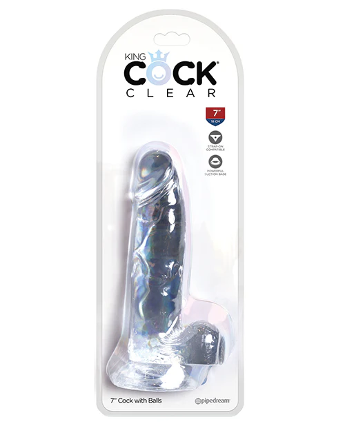 King Cock Clear Cock W/balls - Image 3