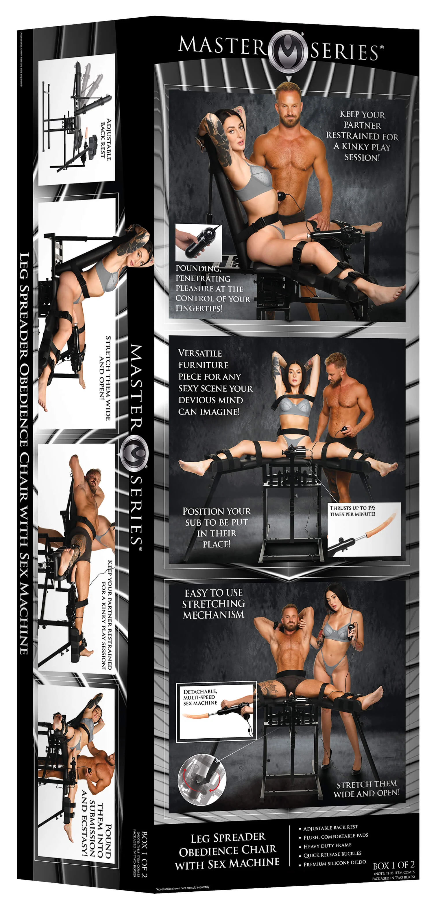 Leg Spreader Obedience Chair with Sex Machine - Image 15