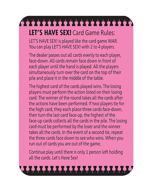 Let's Have Sex Card Game - Image 3