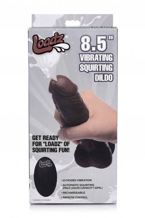 Loadz 8.5in Vibrating Dildo Squirting - Image 7