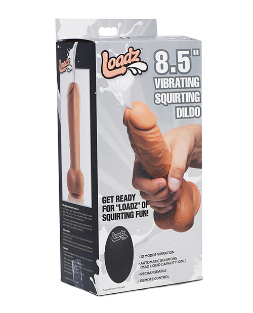 Loadz 8.5in Vibrating Dildo Squirting - Image 8
