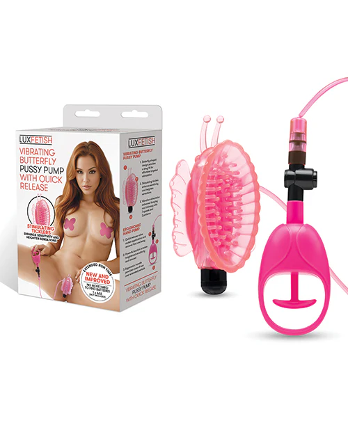 Lux Fetish Vibrating Butterfly Pussy Pump - Image 2