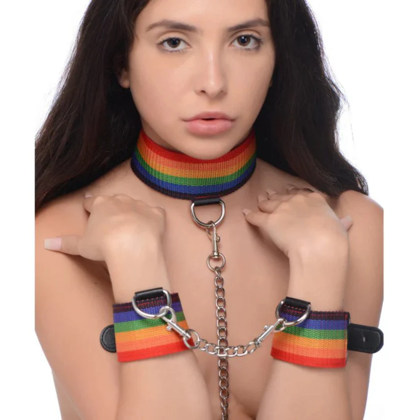 Master Series Kinky Pride Rainbow Bondage Set - Image 7