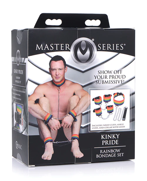 Master Series Kinky Pride Rainbow Bondage Set - Image 8