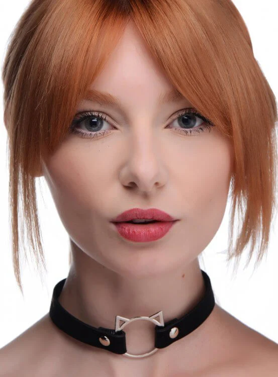 Master Series Slim Kinky Kitty Ring Choker - Image 4