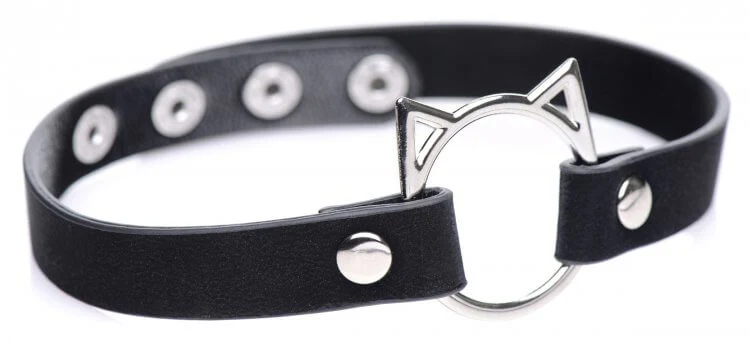 Master Series Slim Kinky Kitty Ring Choker - Image 6