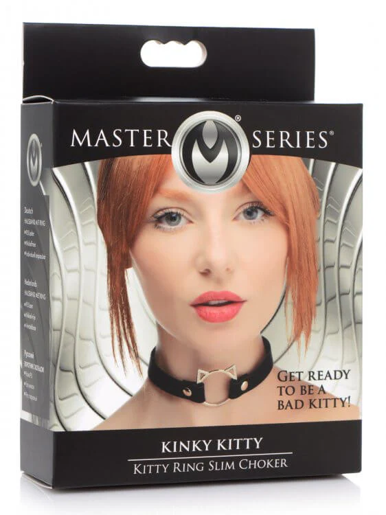 Master Series Slim Kinky Kitty Ring Choker - Image 8