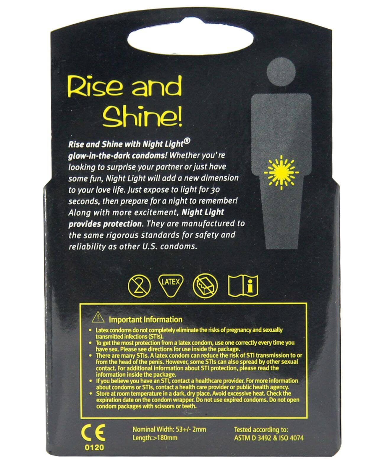 Night Light Glow-in-the-Dark Condoms - Image 2