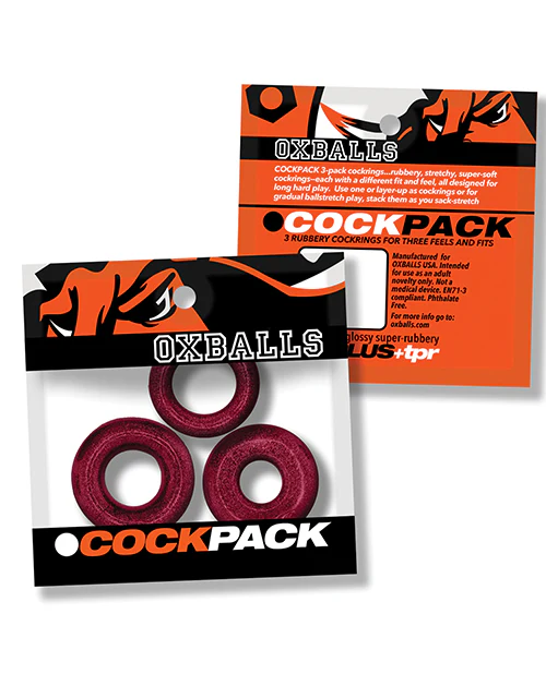 Oxballs Cockpack Multi Design 3 Pack Cockrings - Image 5