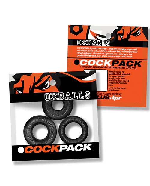 Oxballs Cockpack Multi Design 3 Pack Cockrings - Image 6