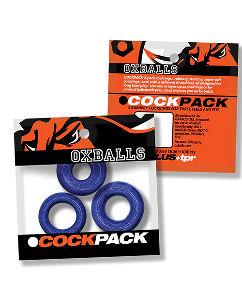 Oxballs Cockpack Multi Design 3 Pack Cockrings - Image 7