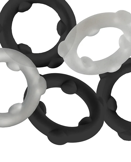 Oxballs Gearheads 5 Pack Spinner Rings - Blue/Black - Image 4