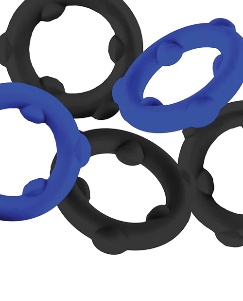 Oxballs Gearheads 5 Pack Spinner Rings - Blue/Black - Image 8