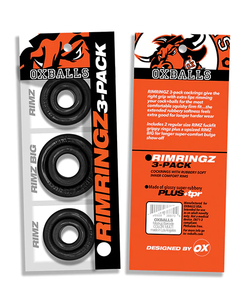 Oxballs Rimringz Multi Size 3 Pack of Cock Rings - Image 6