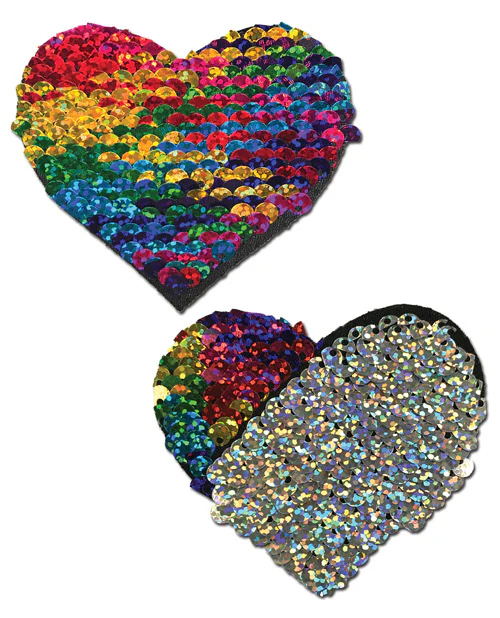 Pastease Color Changing Flip Sequins Heart - Image 5