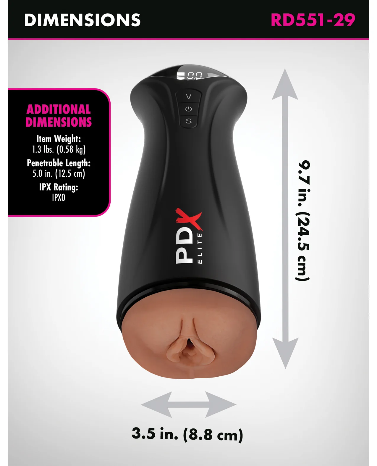 PDX Elite Fuck-Gasm Pussy Stroker - Light - Image 8