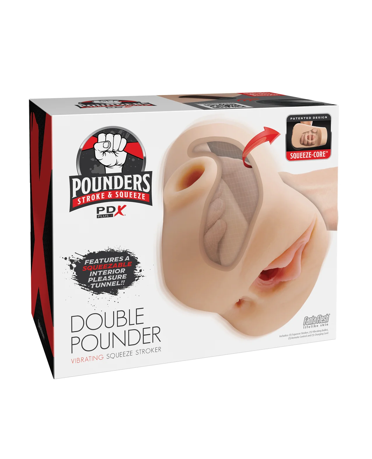 PDX Plus Double Pounder Vibrating Squeeze Stroker - Image 6