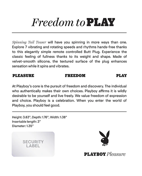 Playboy Spinning Tail Teaser - Image 9
