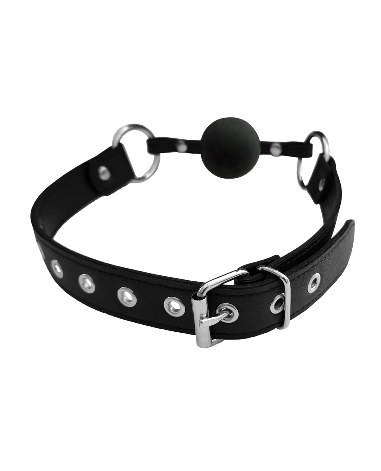 Rouge Vegan Leather Ball Gag - Image 3