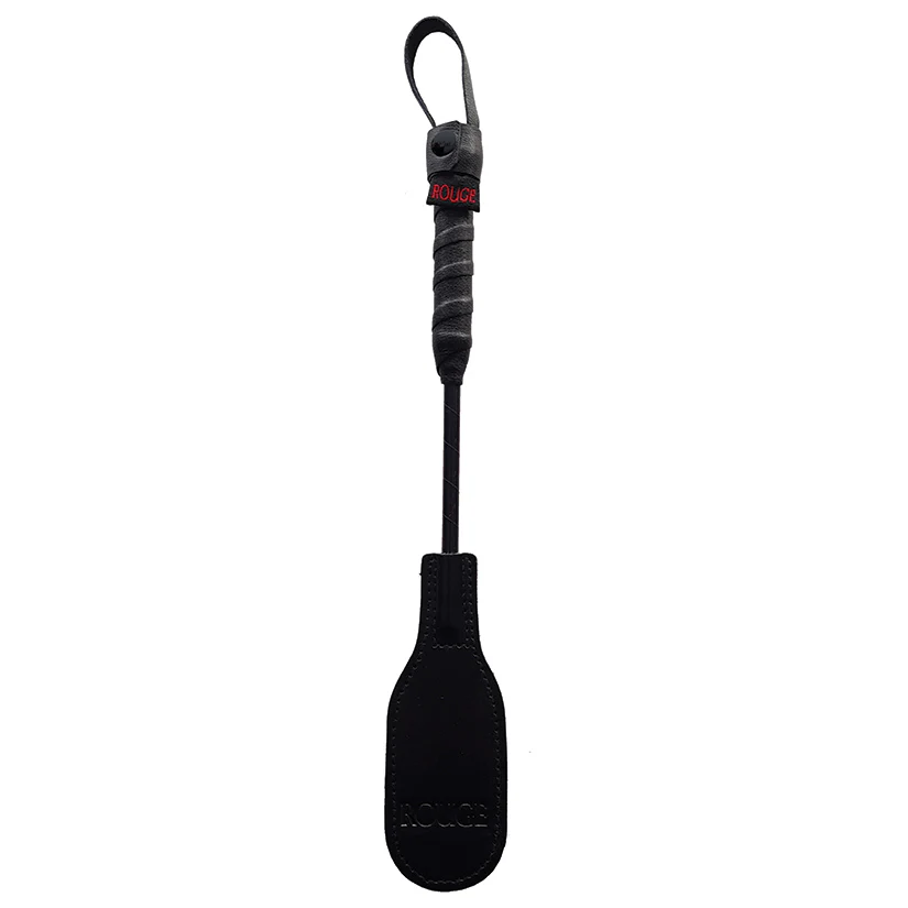 Rouge Leather Mini Oval Riding Crop - Image 2