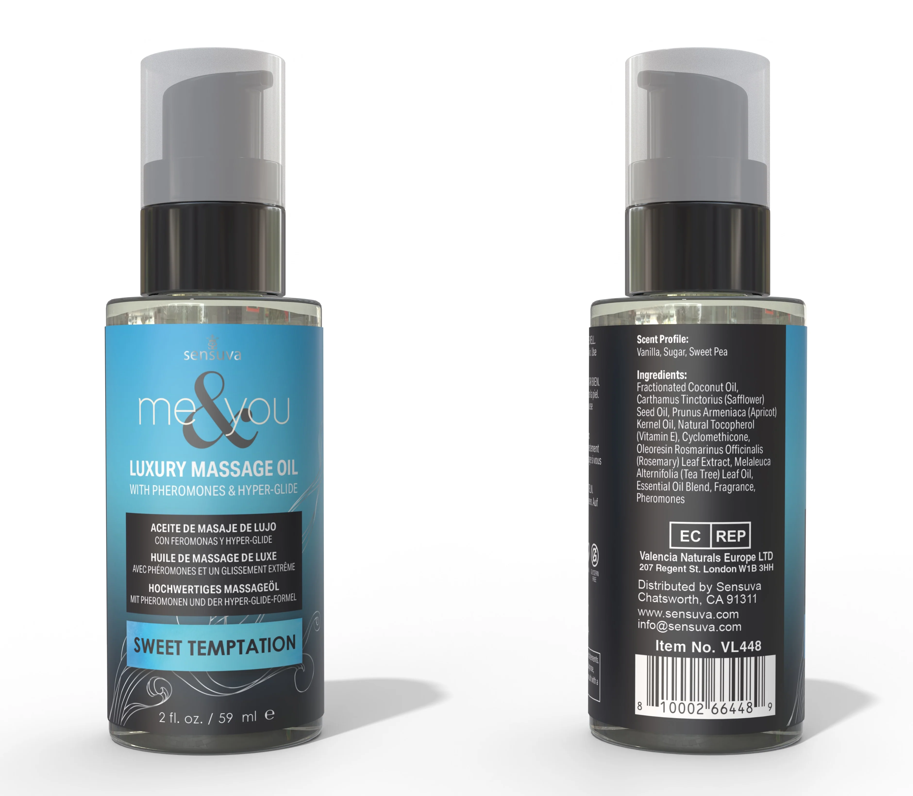 Sensuva Me & You Massage Oil - 2 oz Sensual Bliss - Image 7