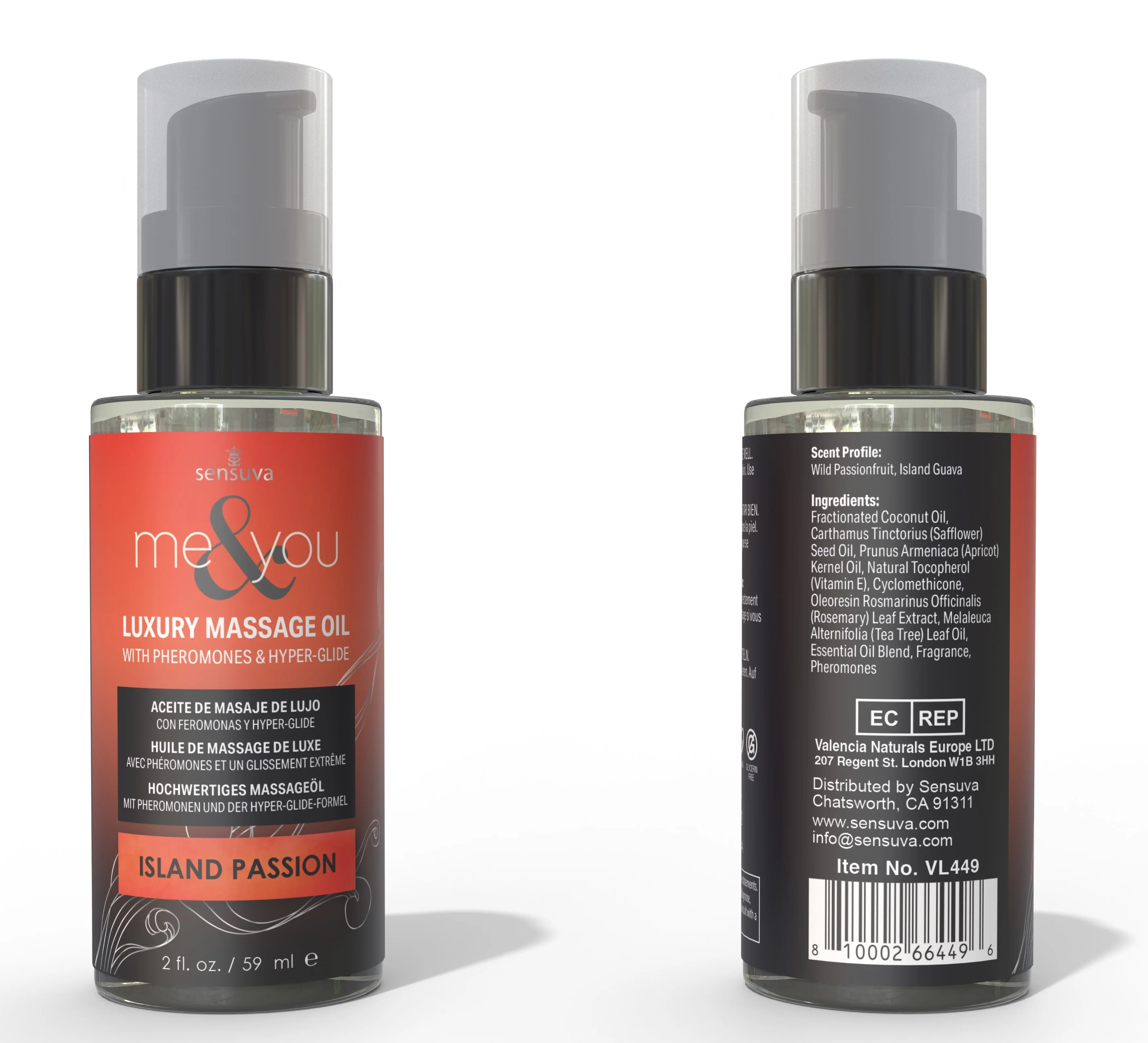 Sensuva Me & You Massage Oil - 2 oz Sensual Bliss - Image 9