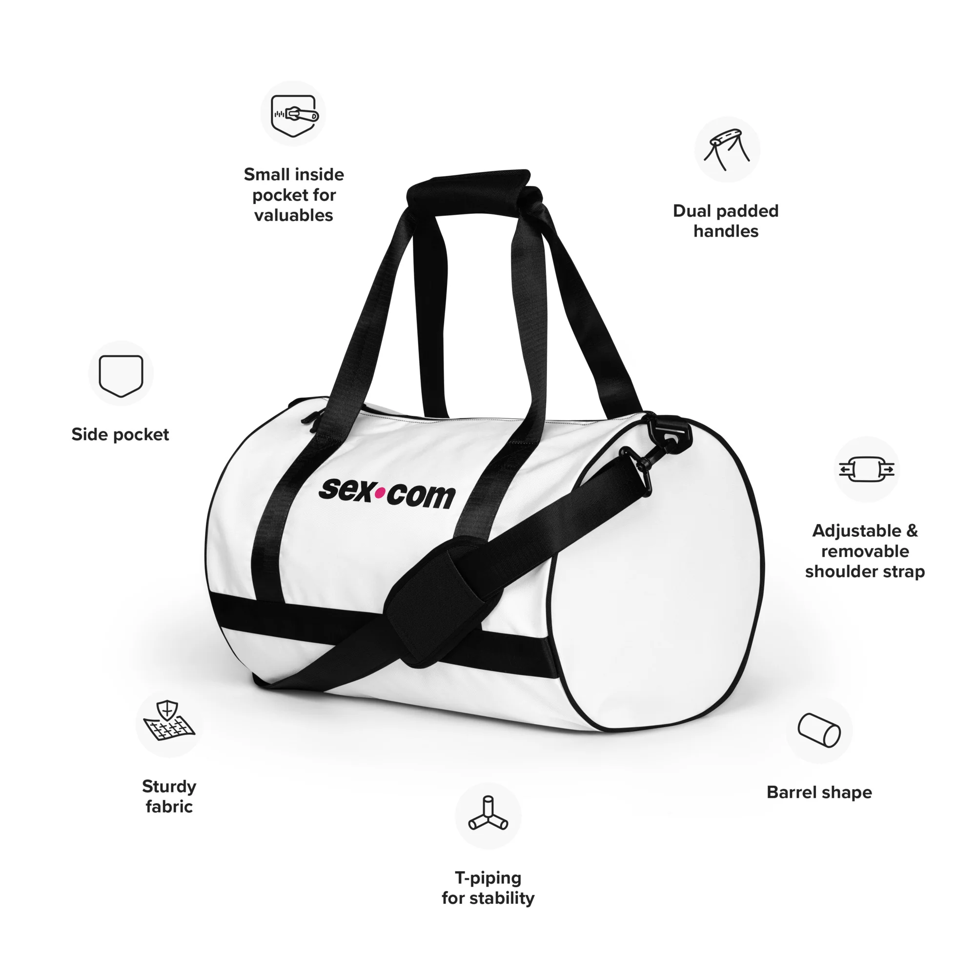 Sex.com Gym Bag - Image 3