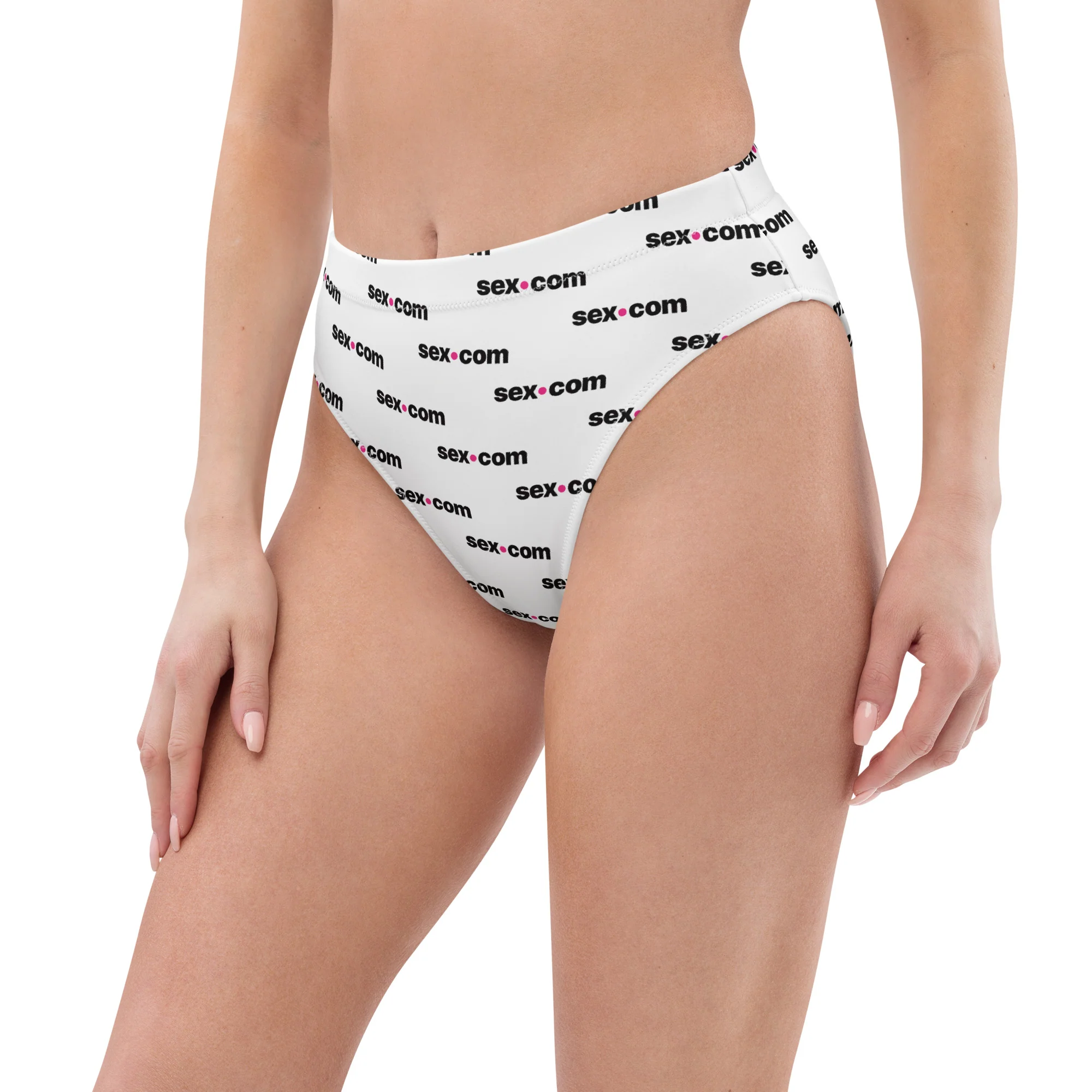Sex.com Recycled High-Waisted Bikini Swim Bottom - Image 4