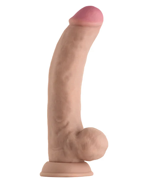 Shaft Model C Flexskin Liquid Silicone 9.5" Curved Dong W/balls - Image 3