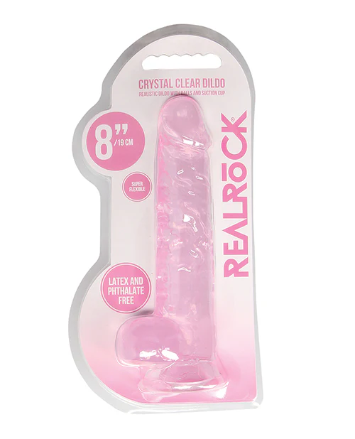 Shots Realrock Realistic Crystal Clear Dildo W/balls - Image 15