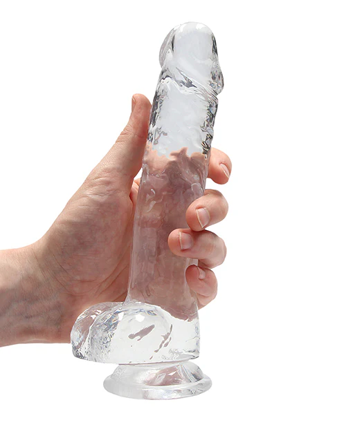 Shots Realrock Realistic Crystal Clear Dildo W/balls - Image 9