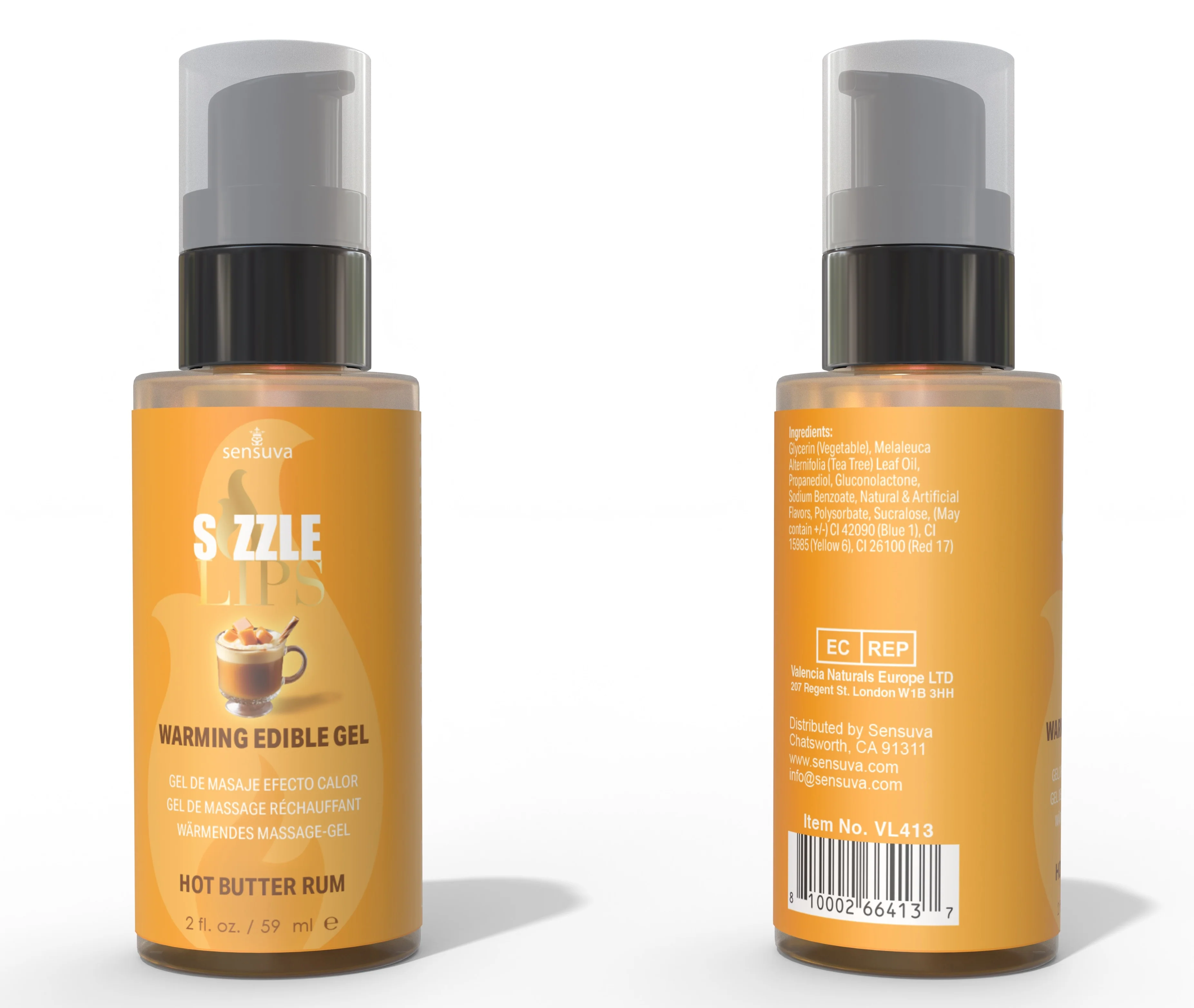 Sizzle Lips Warming Gel - 2 oz - Image 2