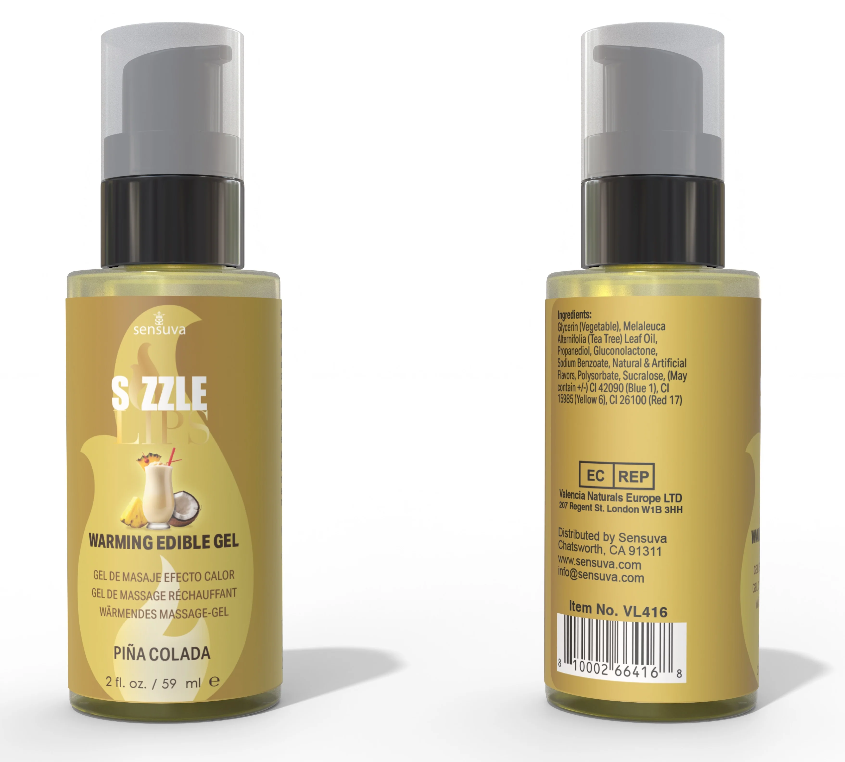 Sizzle Lips Warming Gel - 2 oz - Image 3