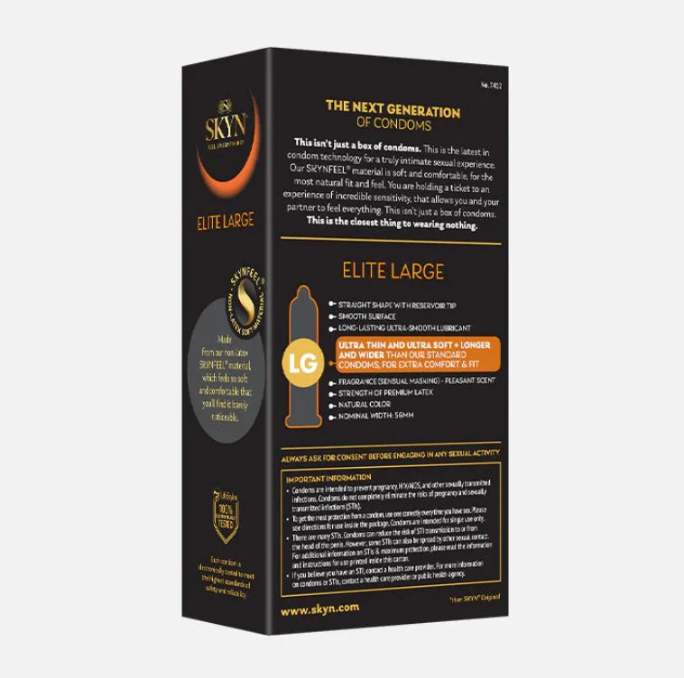 SKYN Non-Latex Condoms - Elite Large - Image 5