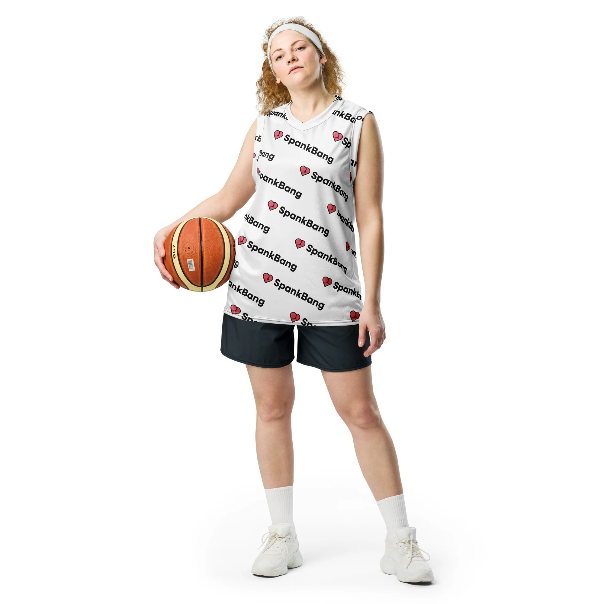 Spankbang - Recycled unisex basketball jersey - Image 2
