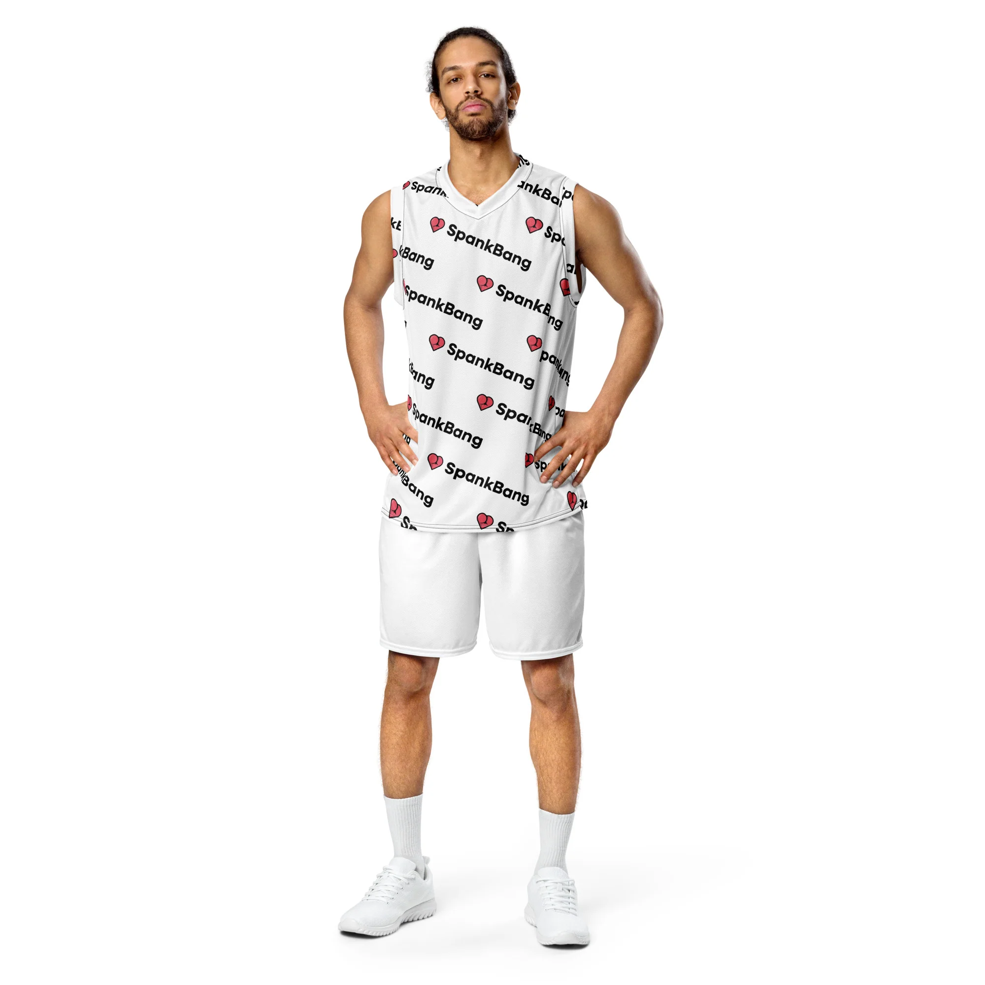 Spankbang - Recycled unisex basketball jersey - Image 5