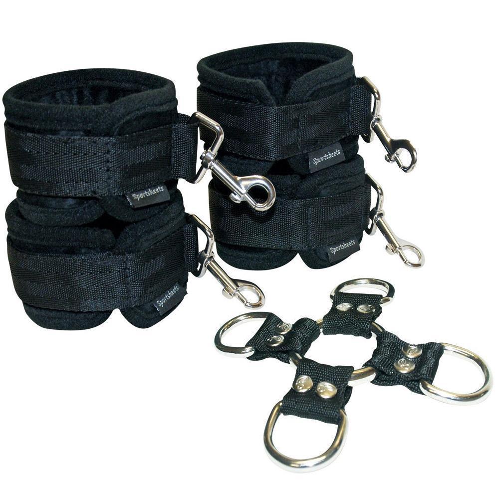 Sportsheets 5 Piece Hog Tie & Cuff Set - Image 3