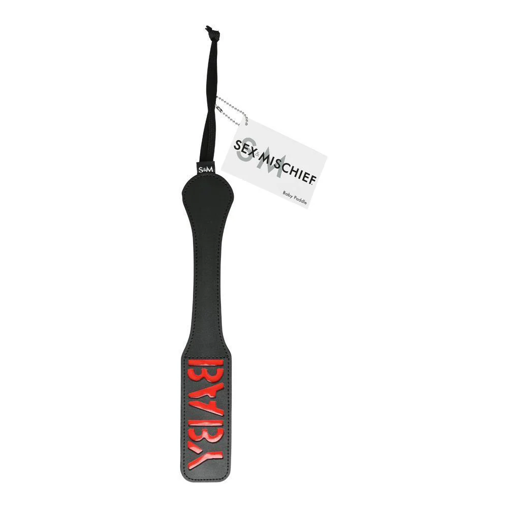Sportsheets Black Vinyl Paddle, BABY - Image 3