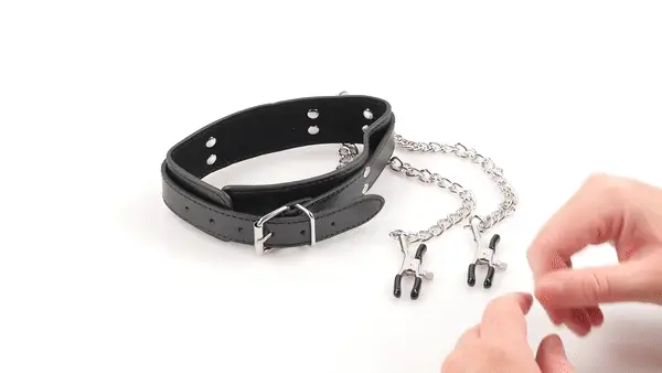 Sportsheets Collar with Nipple Clamps - Image 2