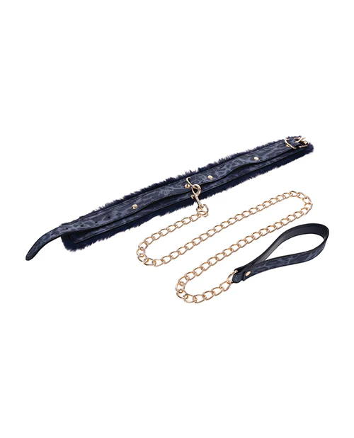 Sportsheets Cougar Fur Collar & Leash - Image 3