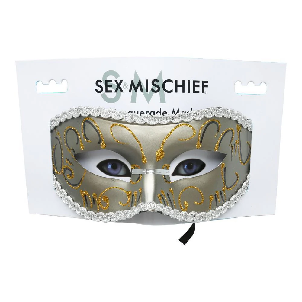 Sportsheets Grey Masquerade Mask - Image 4