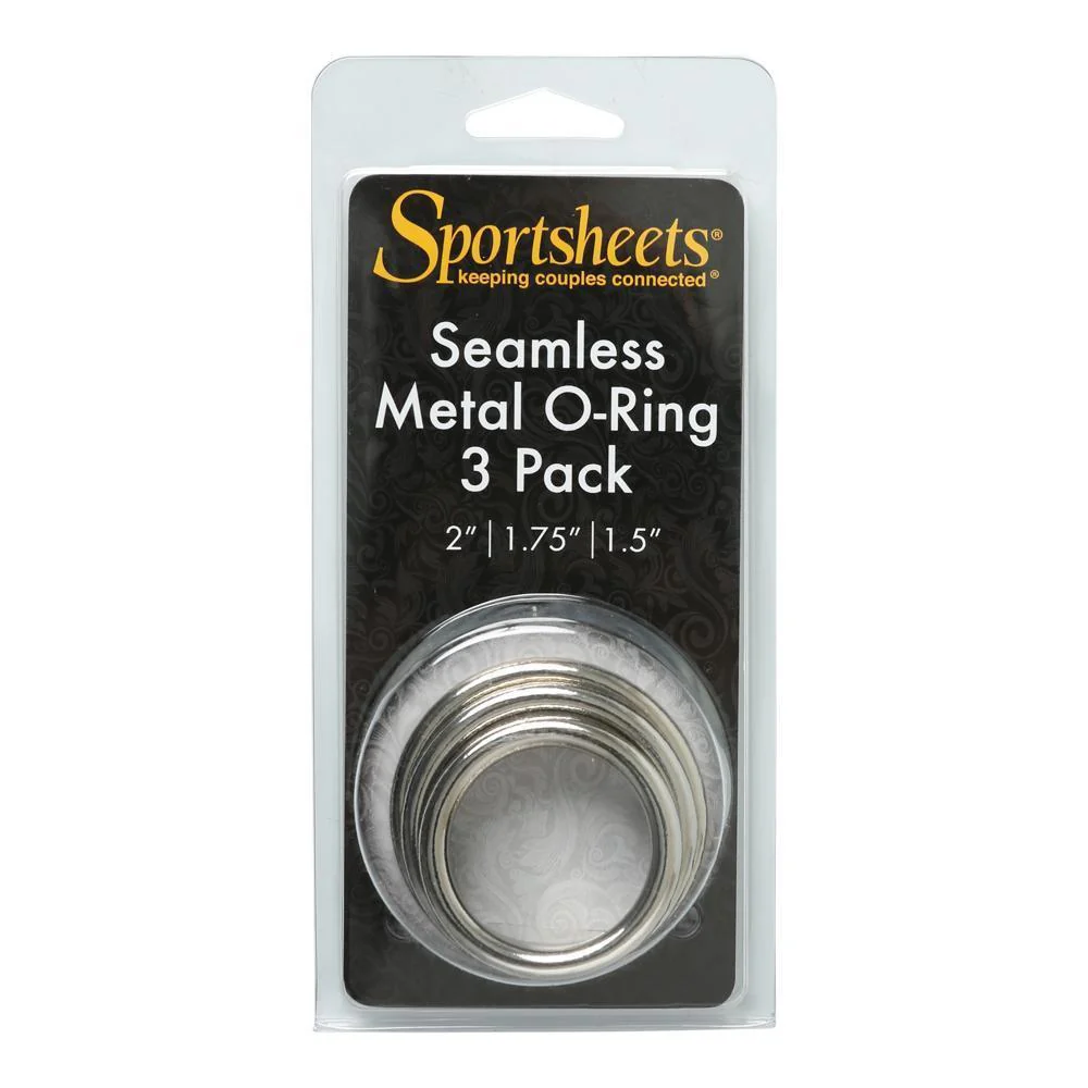 Sportsheets Seamless Metal O Rings, 3 Pack - Image 4