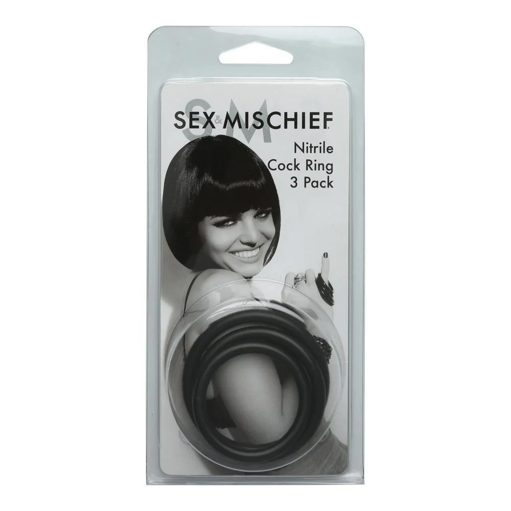 Sportsheets Set of 3 Rubber Cock Rings - Image 3