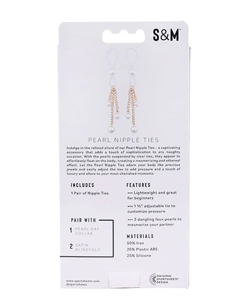Sportsheets Pearl Nipple Ties - Image 4