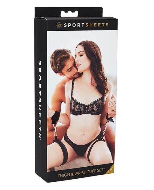 Sportsheets Thigh & Wrist Cuff Set - Image 10